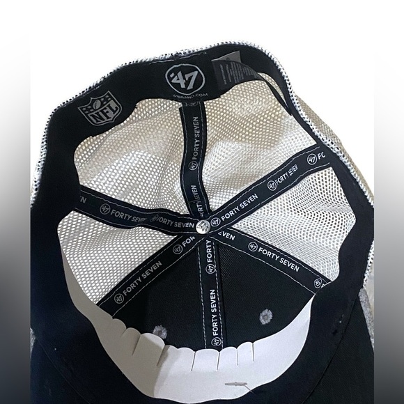 NFL Cleveland Browns‘47 Contender Heathered GreyWhite Cap Flex Fit Mens OSFA NWY - Picture 6 of 11